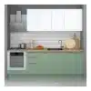 240 cm Mint Yeşili Mutfak Dolabı BC 03
